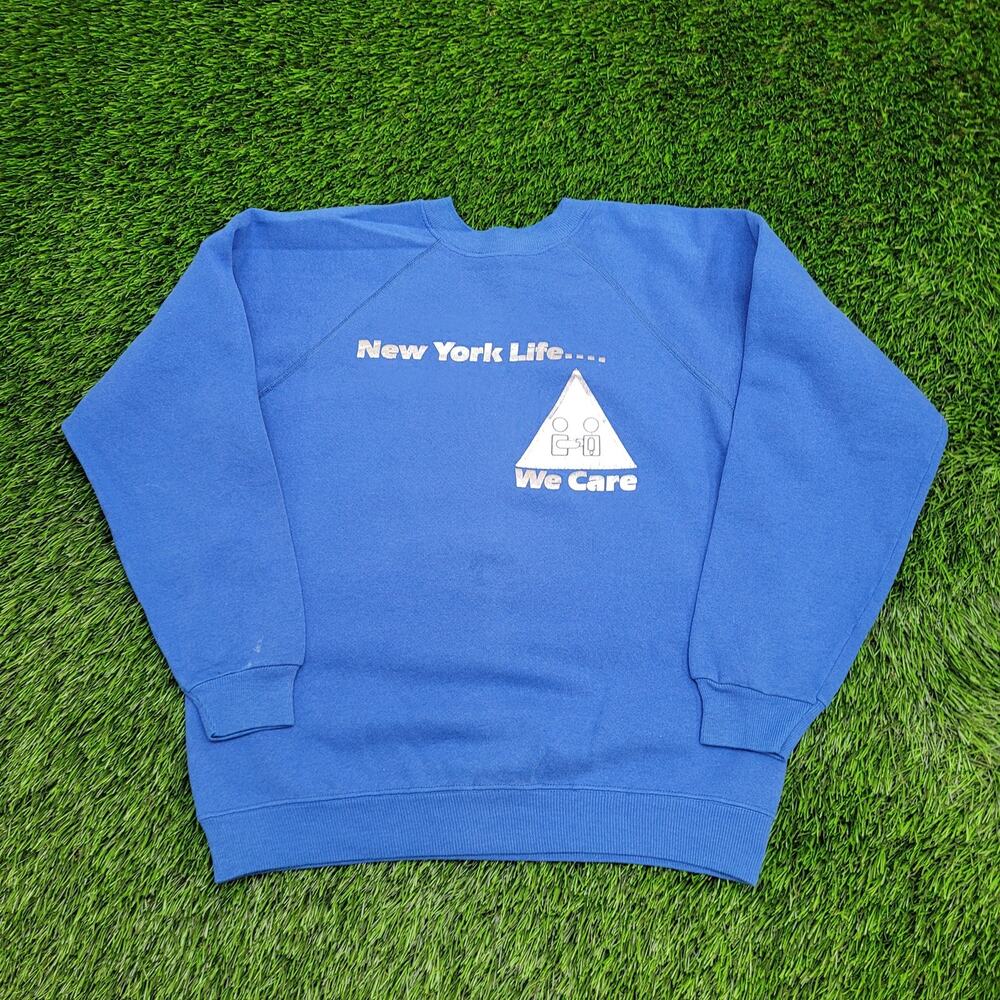 Vintage 80s New-York Crop Sweatshirt Womens Medium 20x21 USA